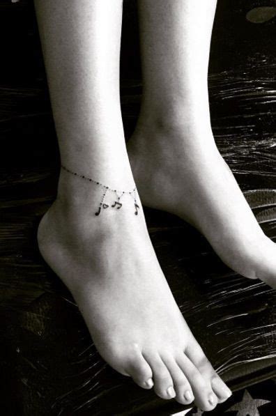 Musical Anklet Tattoo By Akash Chandani Anklets Tattoo