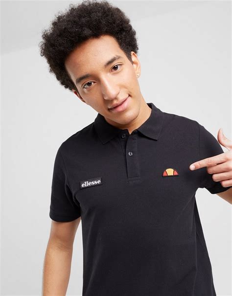 Ellesse Polo Montura Blk Shs04475001 Kolor Czarny Męskie Ubrania W Jd