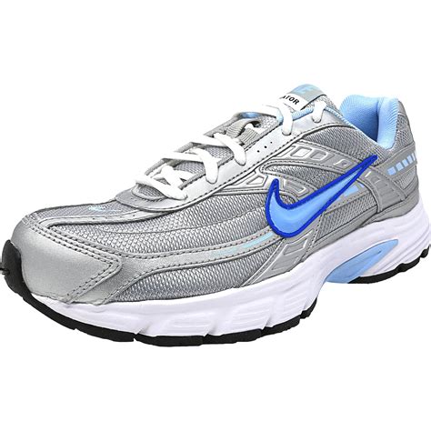 Nike Womens Initiator Metallic Silver Ice Blue White Ankle High
