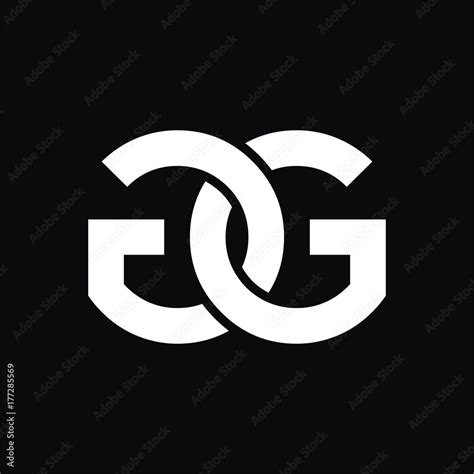 Gg Logo Initial Letter Design Template Vector Stock Vector Adobe Stock