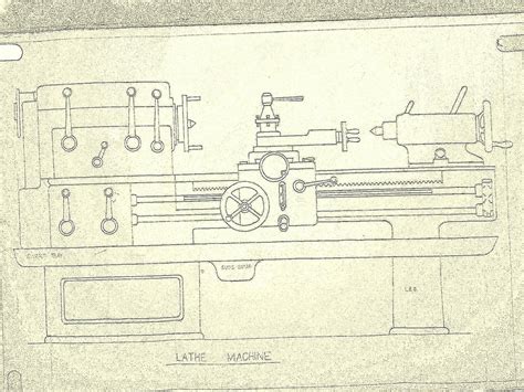 Details 63 Lathe Machine Sketch Diagram Super Hot Vn