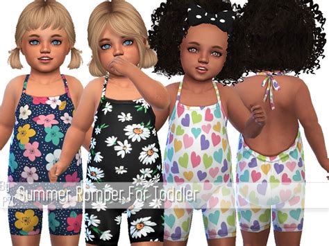 The Sims Resource Summer Romper For Toddler