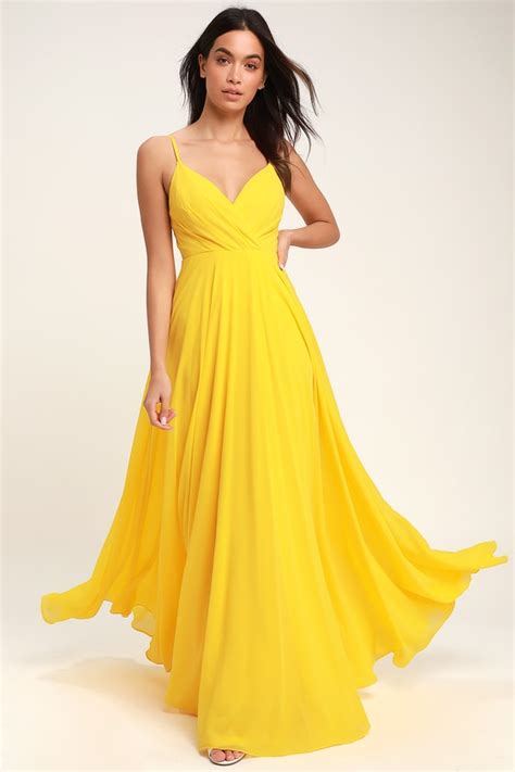All About Love Yellow Maxi Dress Yellow Maxi Dress Yellow Bridesmaid