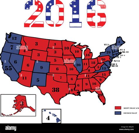 Red And Blue States Map 2016 Interactive Map