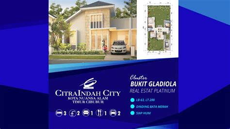 Check spelling or type a new query. Sale rumah Contoh Gladiola 63/200 CitraIndah City - YouTube