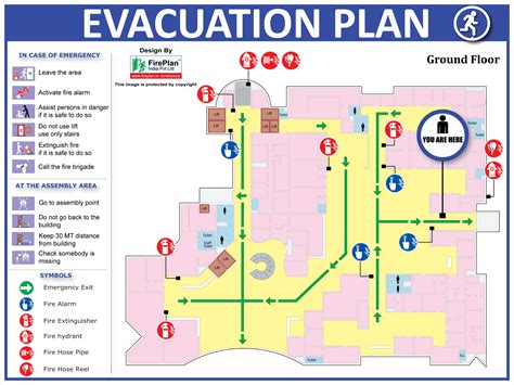Evacuation Plans Photoluminescent Signages Safety Posters