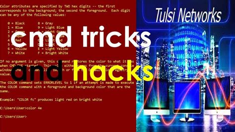 Windows Command Prompt Cool Cmd Tricks Tulsi Networks Youtube