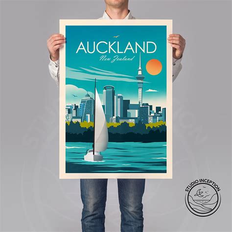 New Zealand Print Auckland Print Auckland Art New Zealand Etsy
