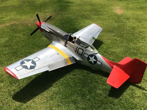 Red Tail Mustang Fernando Bellegarde Giant Scale P 51 Model Airplane