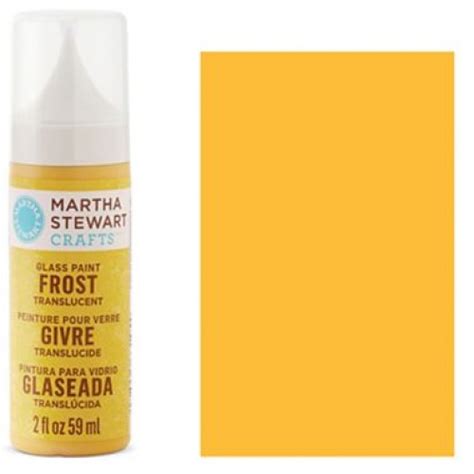Краска Frost Translucent Glass Paint Yellow Jacket Martha Stewart