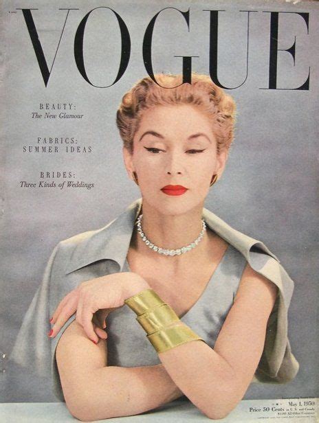 Lisa Fonssagrives Penn On The Cover Of Vogue May 1950 Photo By John