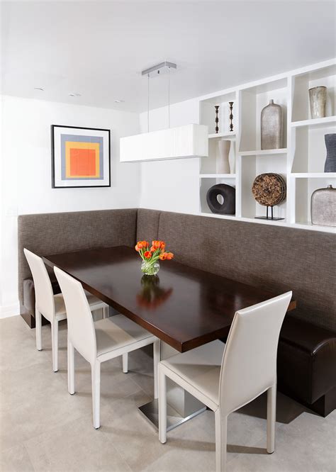 Do you think booth dining room sets seems to be great? Contemporary Aspen Condo Gets A Chic Makeover