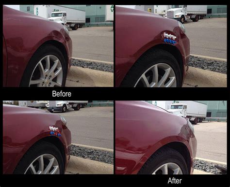 Paintless Dent Repair Before And After Gallery Dent Heads Minneapolis Mn
