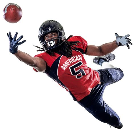 American Football Player Catching A Ball Png Image Purepng Free