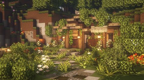 House Built Into Hill Minecraft Aleen Petrie