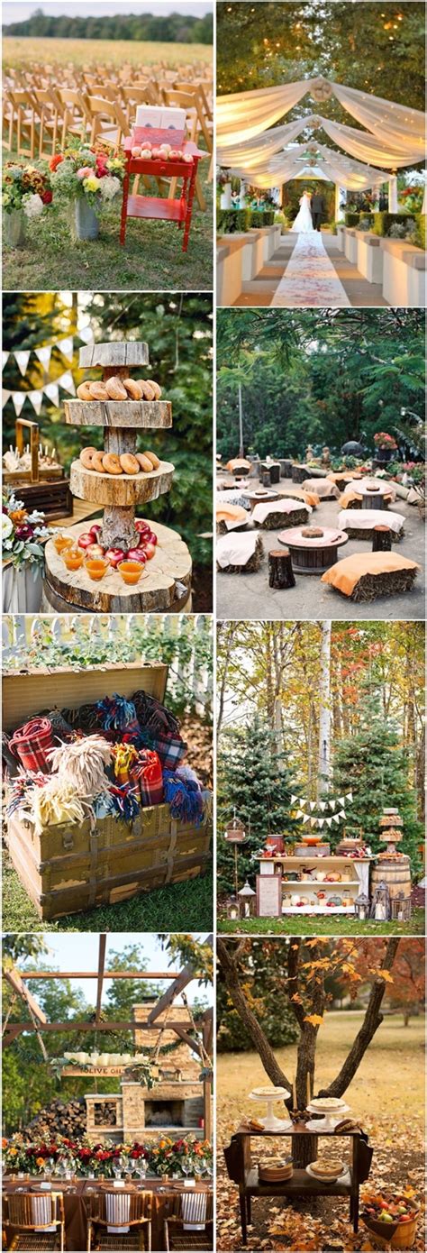 40 Amazing Outdoor Fall Wedding Décor Ideas Deer Pearl