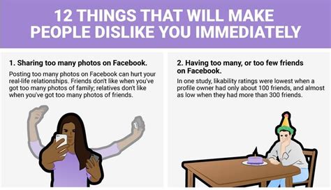 Infographic 12 Things That Makes People Dislike You Immediately Oasdom