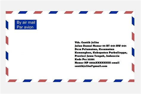 Cara Menulis Alamat Amplop Surat - Delinewstv