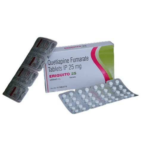 Quetiapine Fumarate Tablets Ip Eriquito 25