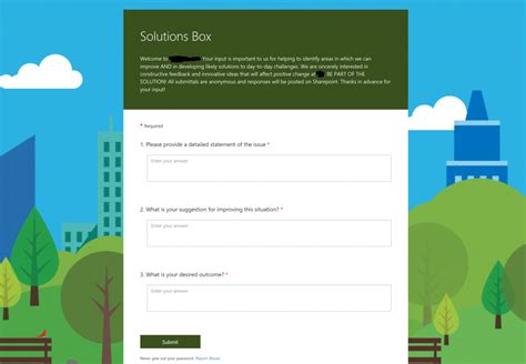 Designing A Digital Suggestion Box Using Office 365s New Apps