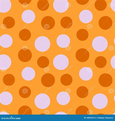 Seamless Texture With Cute Polka Dot Pattern Stock Vector