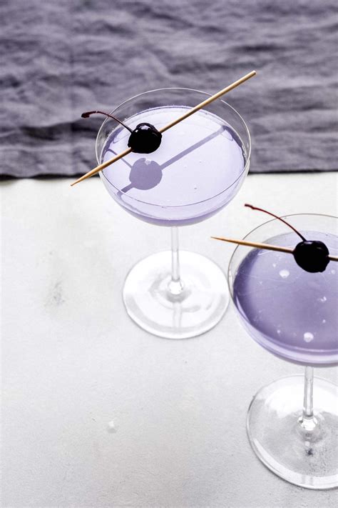 The Aviation Cocktail Combines Crème De Violette Maraschino Cherry Liqueur And A Bit Of Lemon