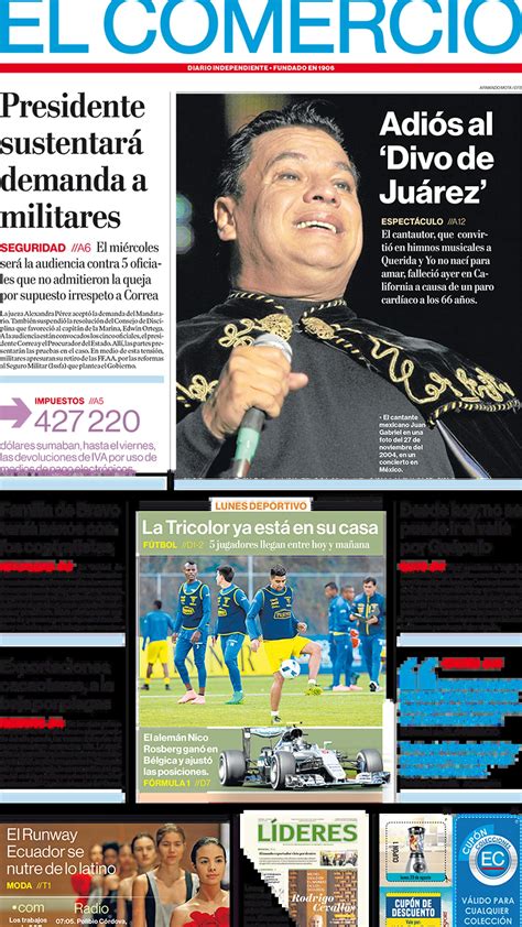 El Comercio Ecuador Lunes 29 De Agosto De 2016 Infobae