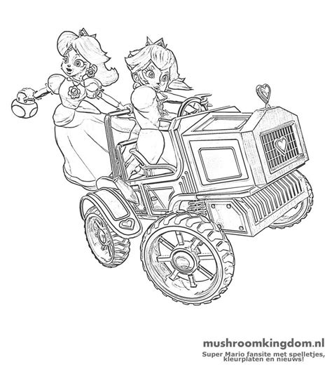 Princess Peach And Daisy Coloring Page Clip Art Library The Best Porn Website