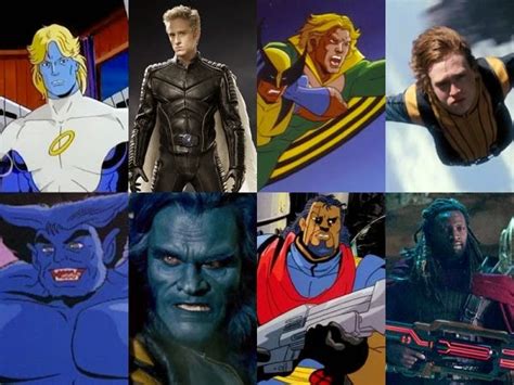 In the comics amanda sefton grew up with kurt wagner in germany and were both in the circus. Personajes de X-Men: Caricaturas V.S. Peliculas ~ Astrum ...