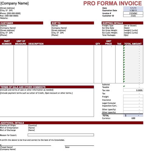 Performance Invoice Format * Invoice Template Ideas
