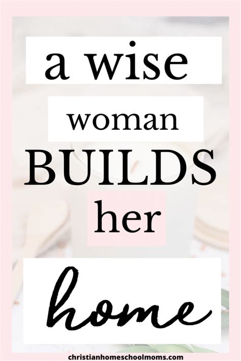 Chm 070 A Wise Woman Builds Her Home Christian Homeschool Moms