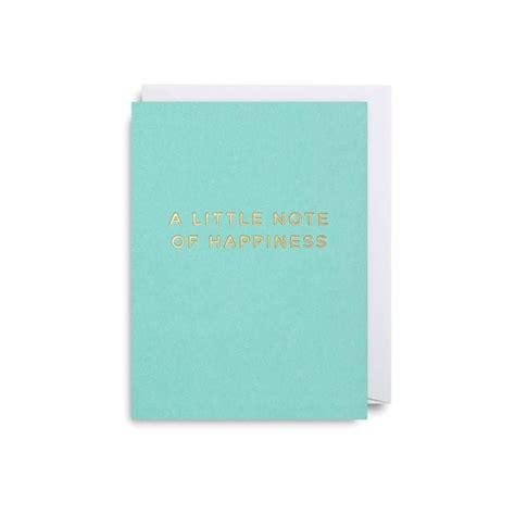 A Little Note Of Happiness Little Card By French Grey Interiors Small Cards Lagom Design Cards