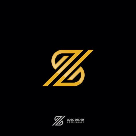 Z Symbol In Gold Monogram Style Premium Vector