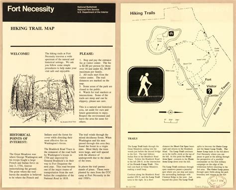 Fort Necessity National Battlefield Hiking Trail Map Library Of Congress