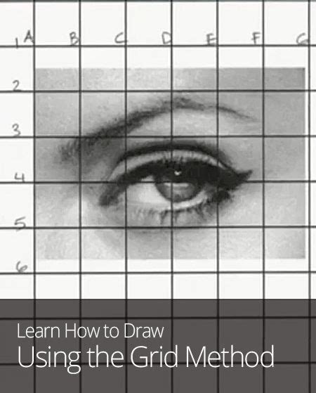 How To Draw Using The Grid Method Drawing Grid Art Handouts Drawings