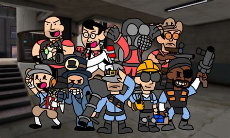 Meet The Team Fortress 2 By Supasansyt On Newgrounds
