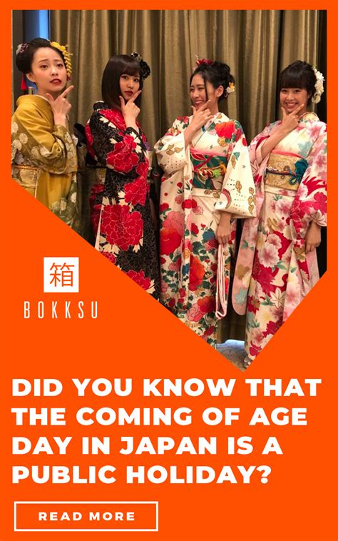 The age of consent is a legal definition of the age at which an individual is deemed sufficiently mature to be able to consent to sex. Seijin No Hi: Snacks for Japan's Coming of Age Day in 2020 ...