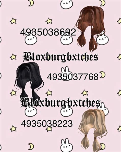 Pigtails Decal Codes Roblox Codes Roblox Pictures