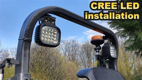 Cree Led Working Lights Installation Onto Kubota B2261 4wd Compact