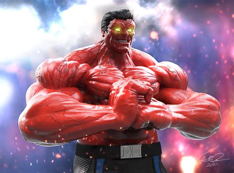 Artstation Red Hulk Fan Art