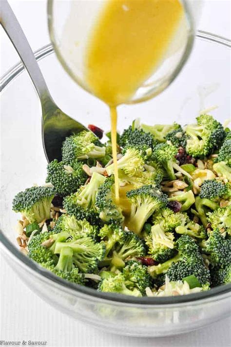 I had to hold myself back from licking the bowl. Honey-Dijon Broccoli Salad with Cranberries - Flavour and ...