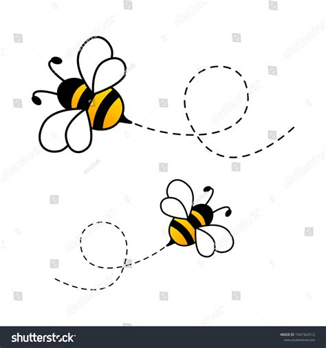 Animated Bees Flying