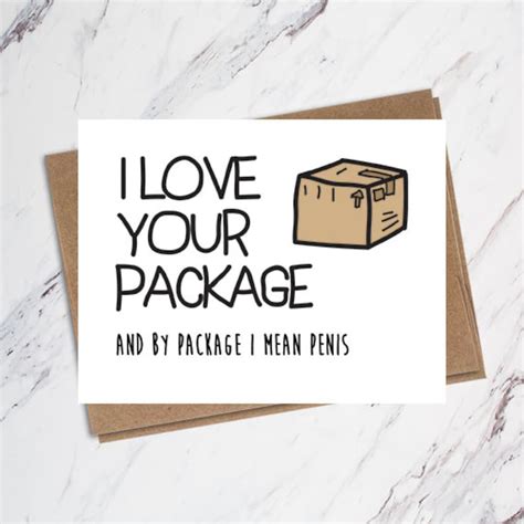 Funny Valentine Card For Him Package Valentine Card Dirty Etsy