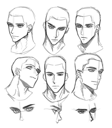 anime male face reference animemalefacereference Мужское лицо Лицо набросок Рисунки лица