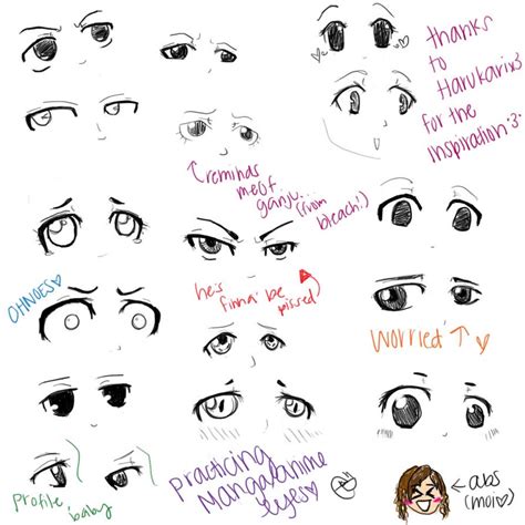 Manga Anime Eye Practice By Abdomen94 On Deviantart