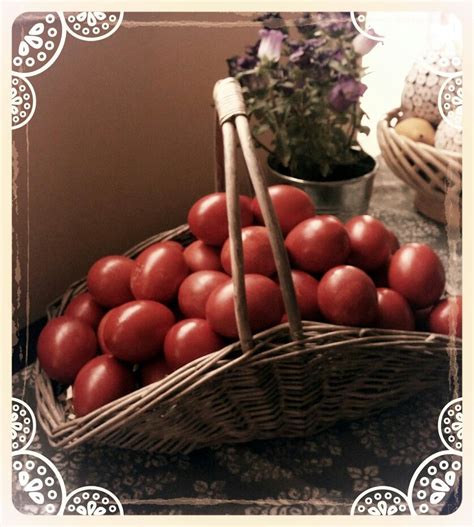 red pascha eggs for church tonight easter christian pascha caramel apples