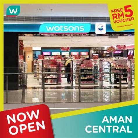 Believe us when we tell you we will genuinely miss all of you during these times. Watsons Aman Central Opening Promotion FREE RM5 Voucher ...