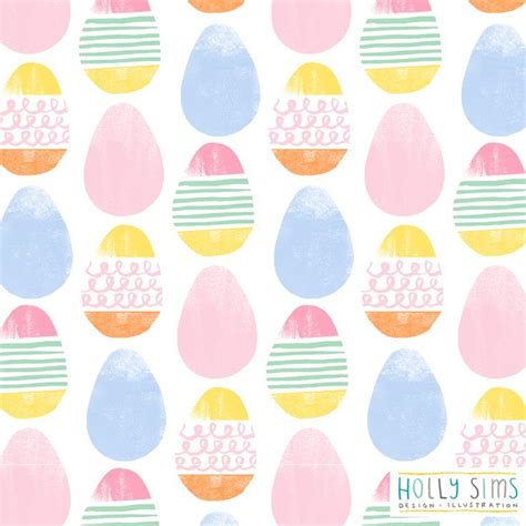 Cute spring easter egg pattern. Pastel colors | Easter prints, Easter