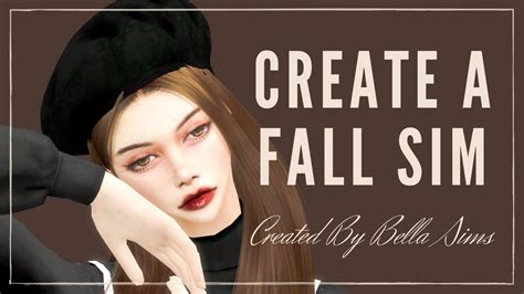 The Sims 4 Cas Create A Sim Autumn Fall Sim Youtube