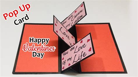 Pop Up Valentines Day Card Valentine Cards Handmade Greeting Cards Latest Design Handmade